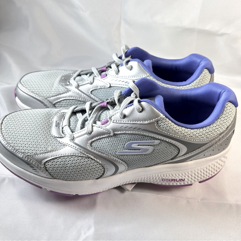 Skechers Women's Go Run Style 128281 Gray Running Shoes Sneakers Size 10 - Picture 2 of 8